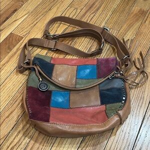 The Sak Patchwork Leather Crossbody Bag